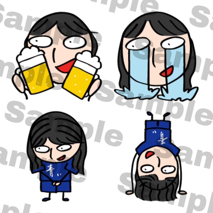 青い人絵文字」販売開始！ | TrySail Portal Square (トライ